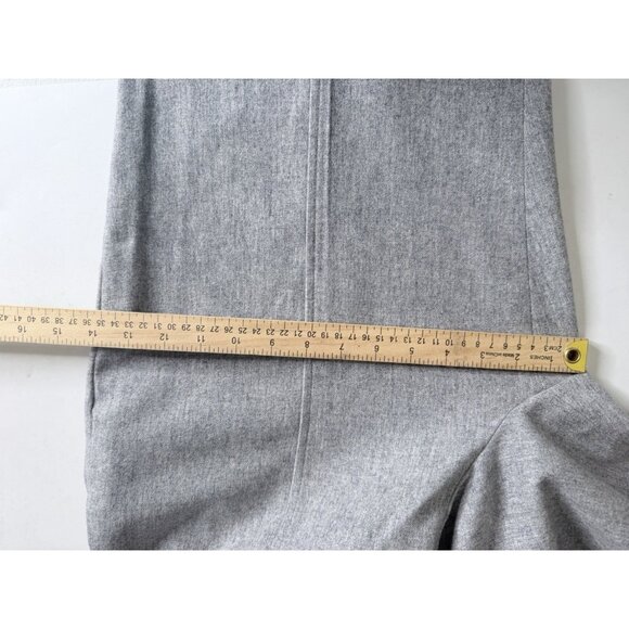 Eileen Fisher Pants L Gray Wool Lantern Flannel Side Zip Fall Winter - Picture 11 of 14